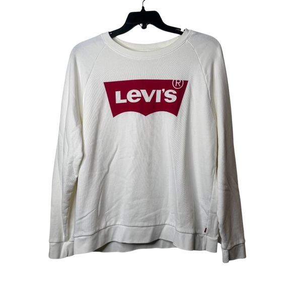 Levi's Cream Sweatshirt with Red Tag - Picture 1 of 9
